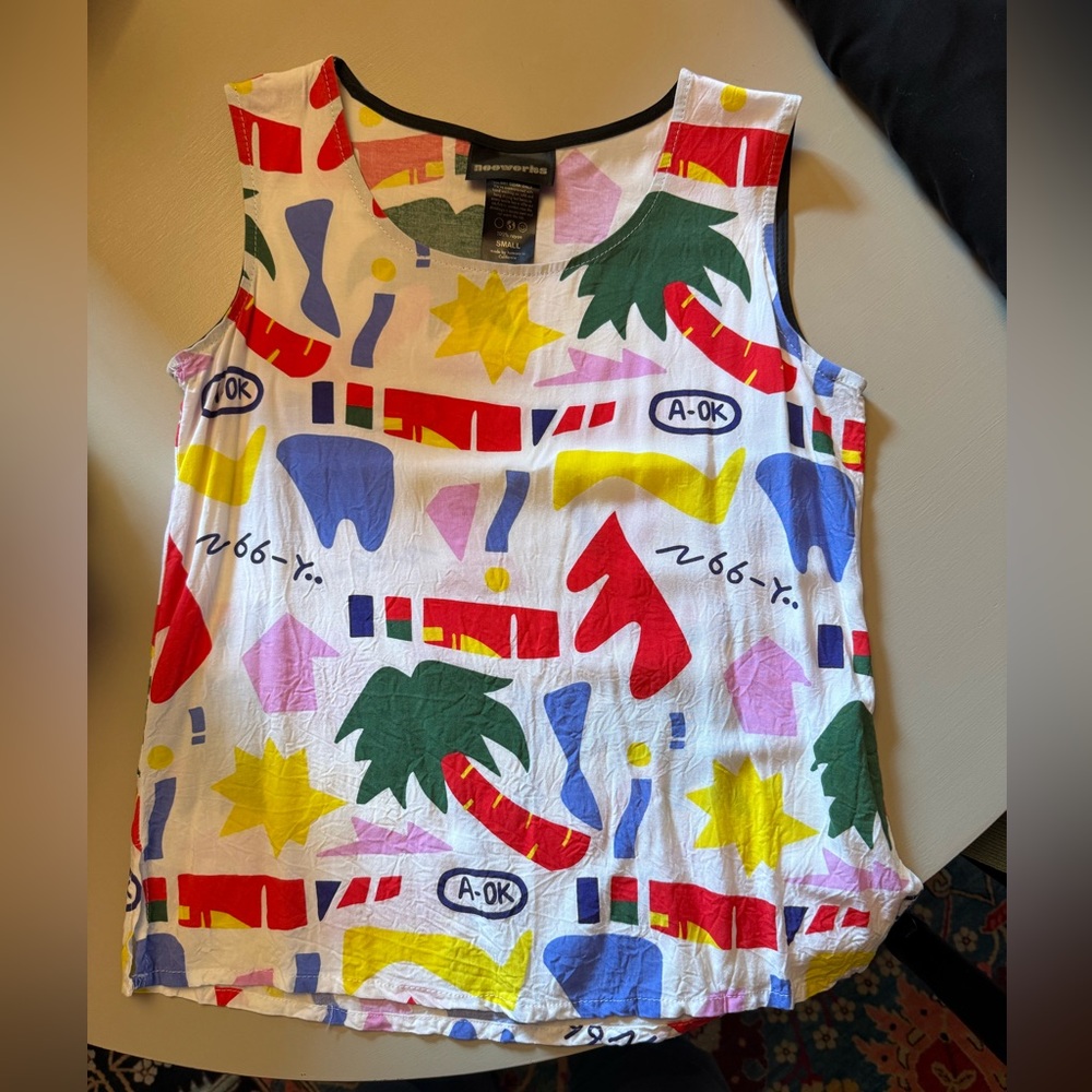Nooworks Multicolor Abstract Tank Top A-OK PRINT
